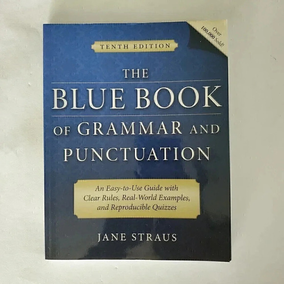 THE BLUE BOOK OF GRAMMAR & AND PUNCTUATION 10th Ed.‎ Jane Straus - Picture 1 of 2
